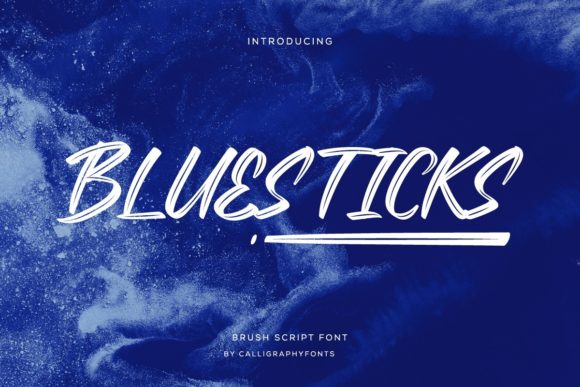 Bluesticks: A Handwritten Font That Feels Confident, Not Casual