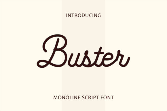 Buster Font for Handmade and Commercial Projects