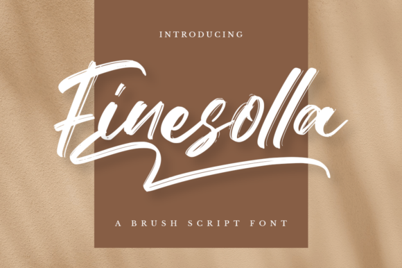 Finesolla: A Modern Script Font for Editorial Design