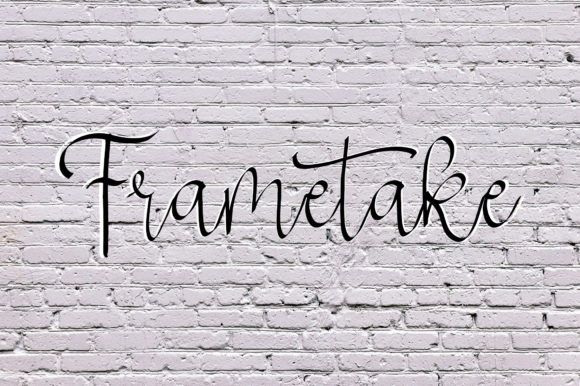 Frametake: A Whimsical Script Font for Digital Branding