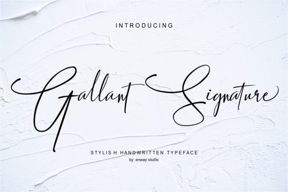 Gallant Signature: A Handwritten Font That Feels Like a Quiet Conversation