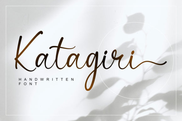 Katagiri: A Luxurious Font for Branding and Design