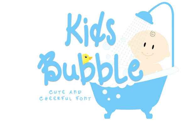 Kids Bubble: A Playful Display Font for Campaign Headlines