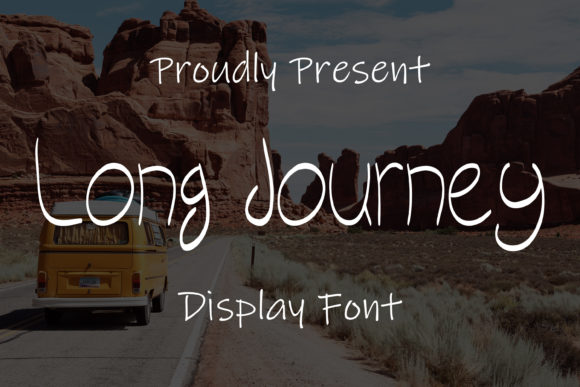 Long Journey Font for Editorial Design