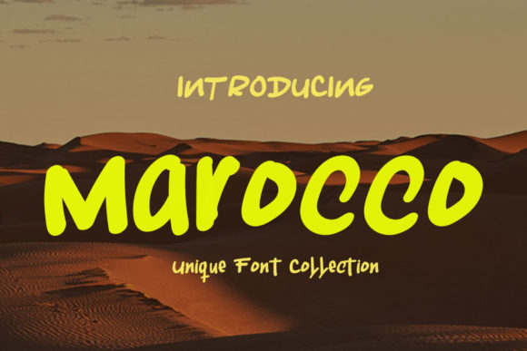 Marocco Font for Business Branding and Design