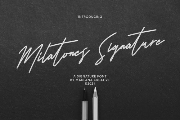 Milatones Signature: A Dainty Handwritten Font for Crafters & Sellers
