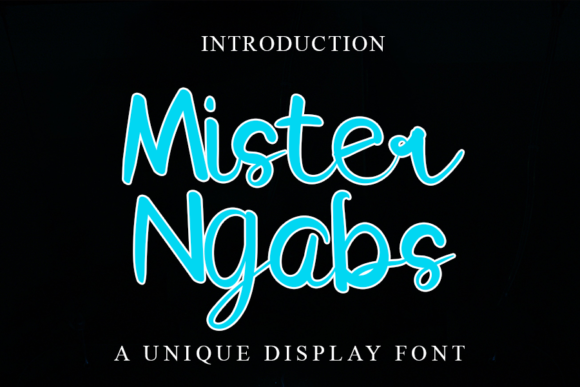 Mister Ngabs: A Delicate Script Font for Handmade Charm