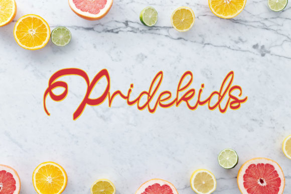 Pridekids: A Playful Script Font That Moves With Your Campaign