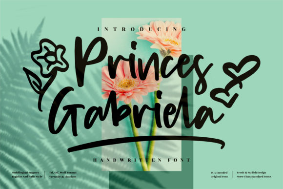 Princes Gabriela: The Perfect Handwritten Font for Handmade Brands