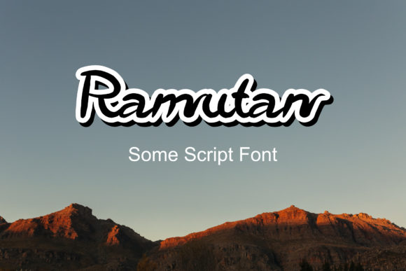 Ramutan Script Font for Editorial Design
