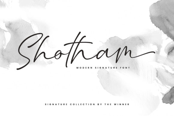 Shotham: A Delicate Script Font for Editorial Elegance