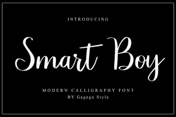 Smart Boy: A Refined Script Font for Campaign Headlines