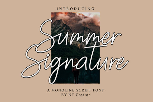 Summer Signature Font for Digital Marketing and Branding