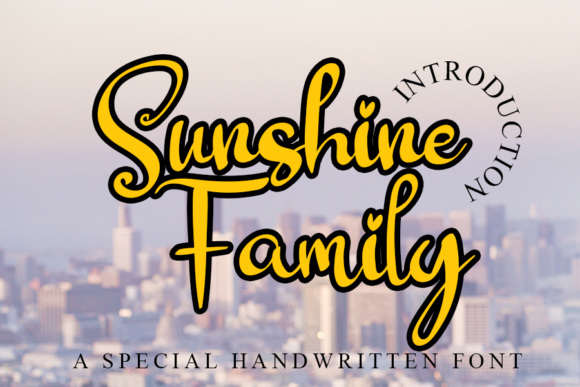 Sunshine Family Handwritten Font for Editorial Design