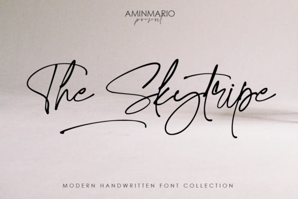 The Skytripe: A Handwritten Font That Breathes Quiet Confidence